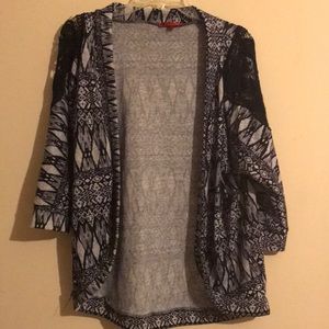 A black and grey cardigan!